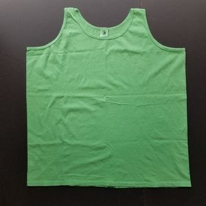 Authentic Pigment Garment Dyed Tank Top Green XL